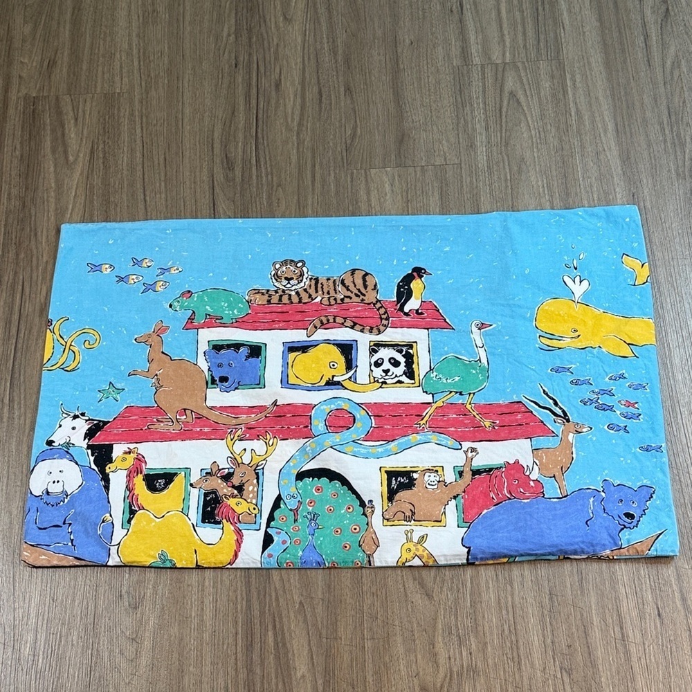 Colorful Cartoon Print Pillowcase 100% Cotton